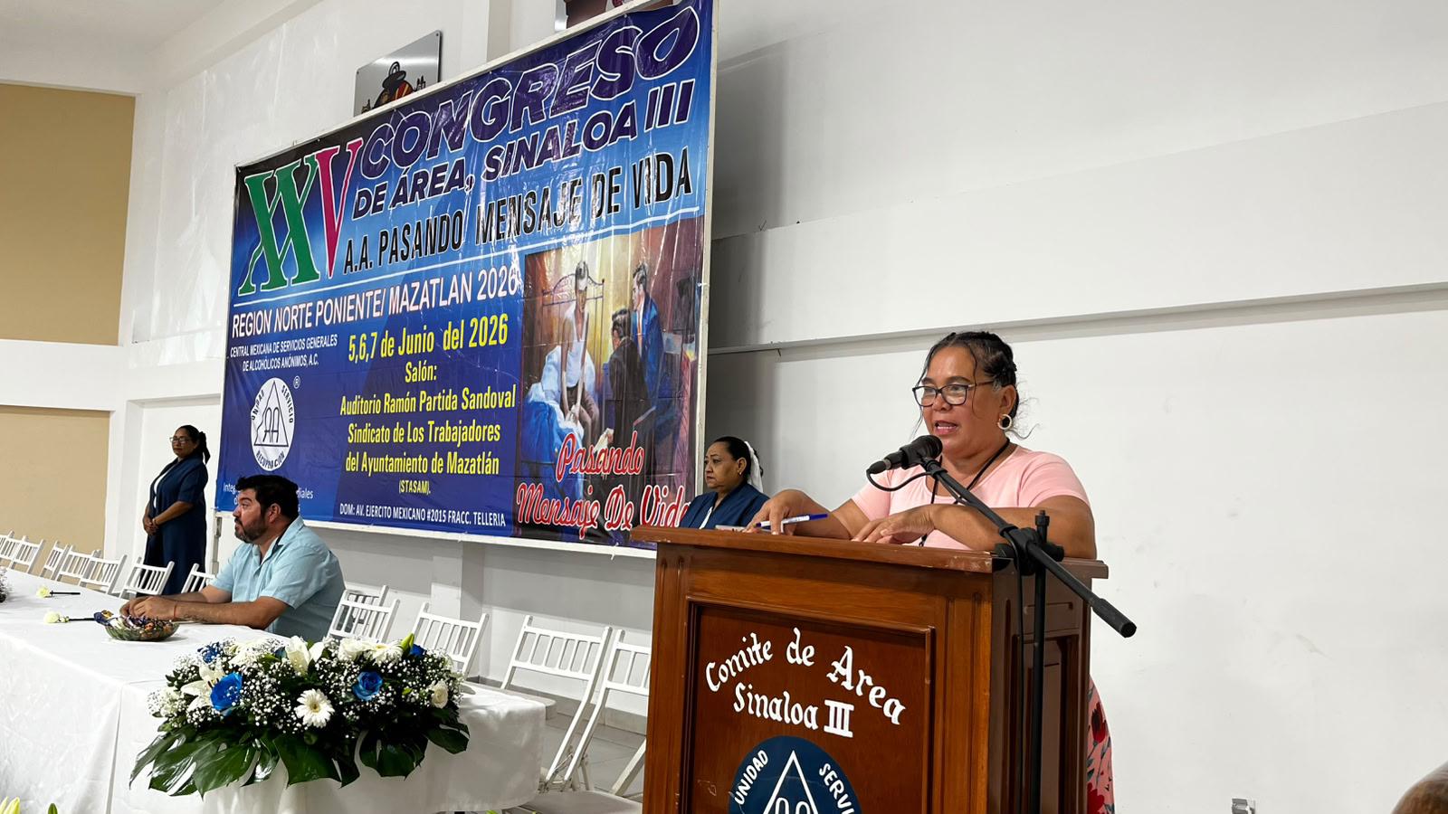 $!Inauguran en Mazatlán la edición 25 del Congreso de Área Sinaloa 3 de Alcohólicos Anónimos