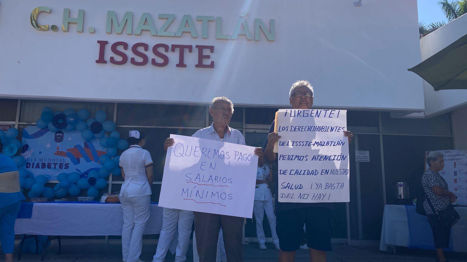 $!Jubilados del ISSSTE continúan su lucha para exigir una nueva clínica regional en Mazatlán