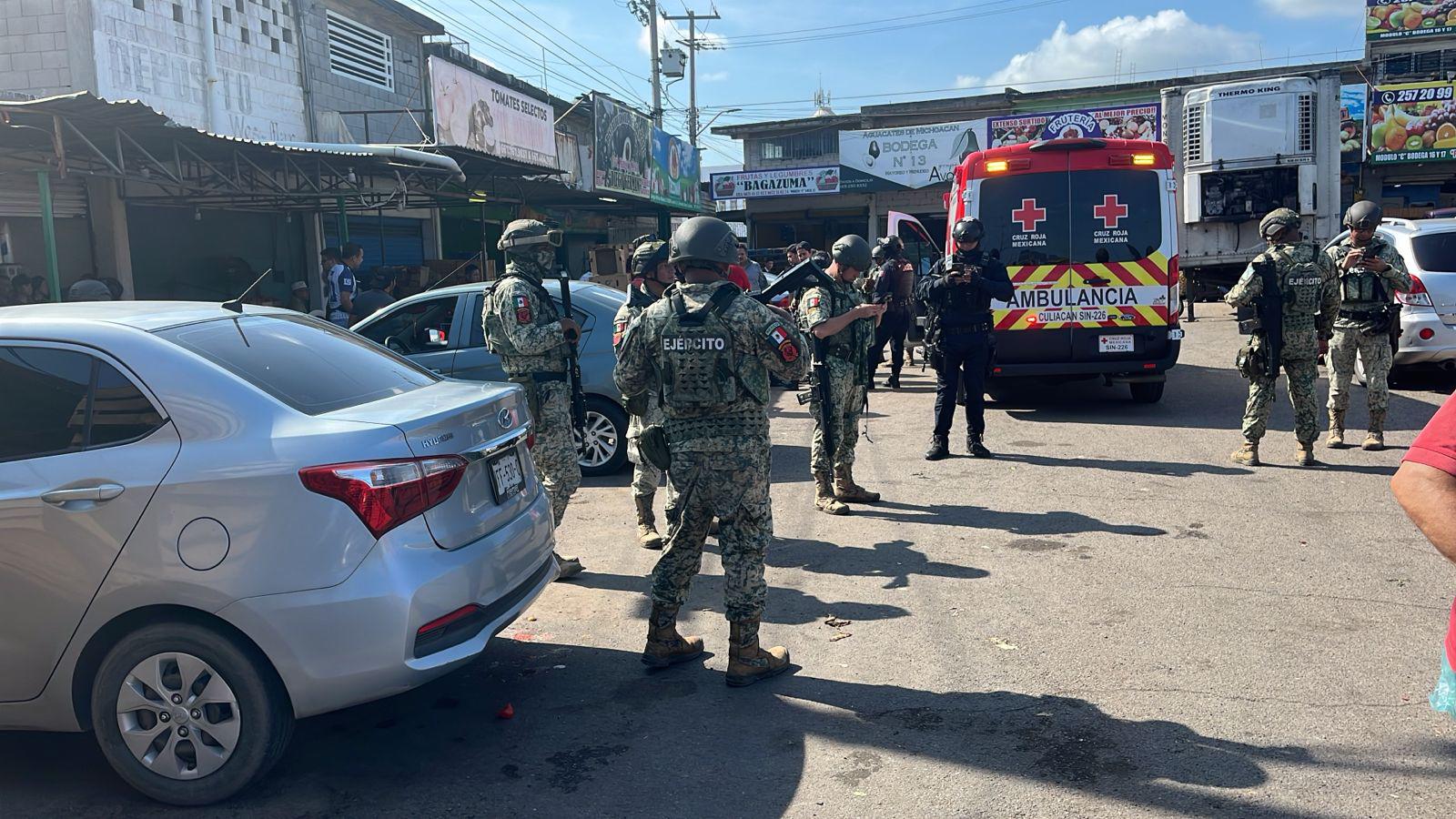 $!Ataque a balazos en el Mercado de Abastos de Culiacán deja dos heridos