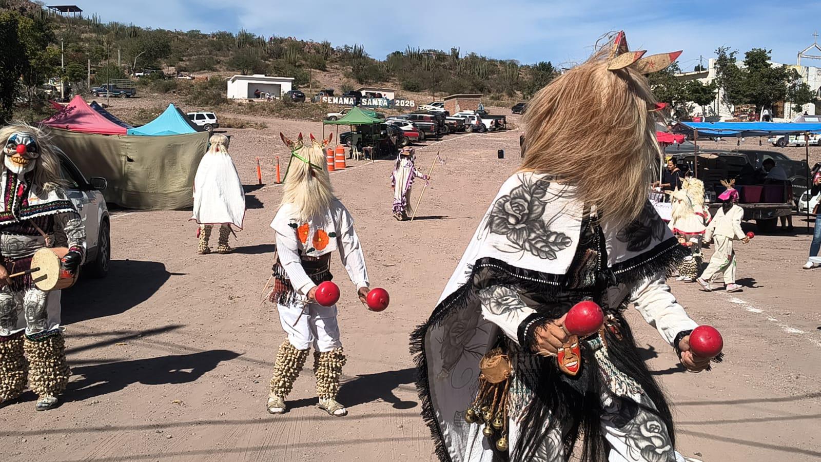 $!Celebran el primer ‘conti’ yoreme de la Cuaresma 2026 en San Miguel Zapotitlán