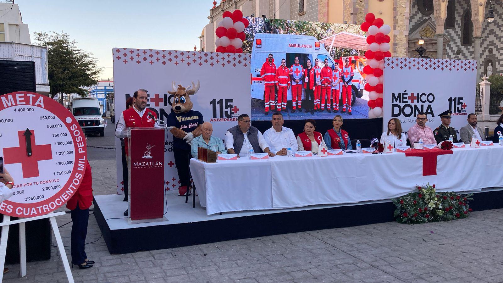 $!Inicia Cruz Roja Mexicana Delegación Mazatlán Colecta Anual recabando $929 mil 500