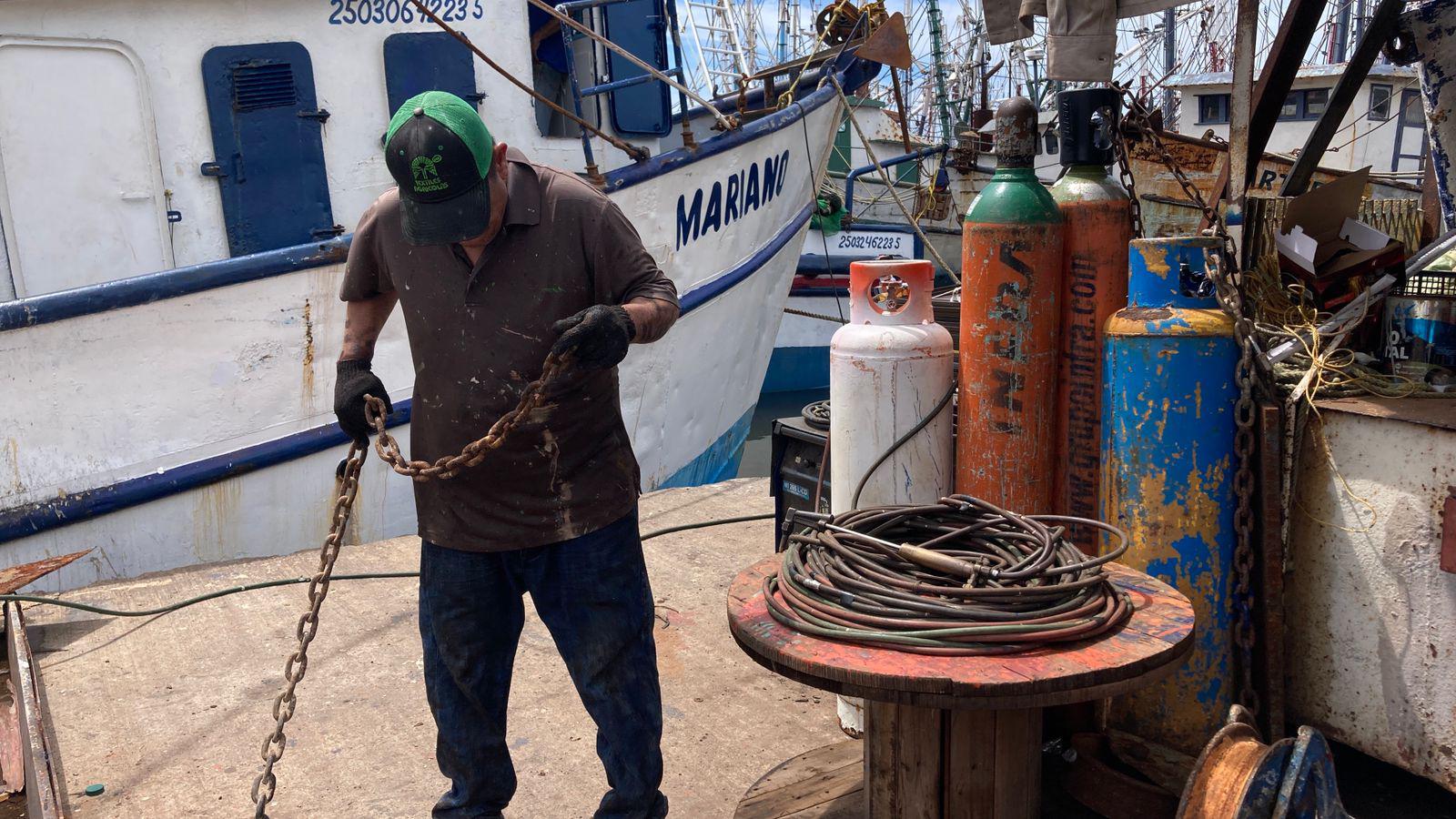 $!Camaroneros realizan pruebas de motor y refrigeración, a dos semanas de iniciar capturas