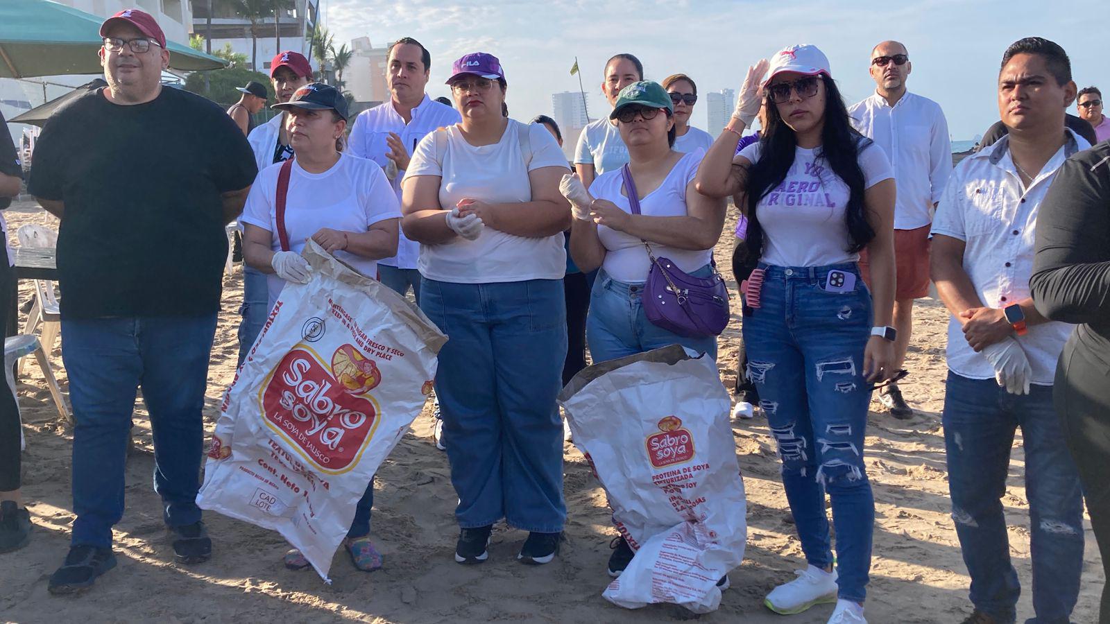 $!Cumplen funcionarios y voluntarios con la quinta jornada de limpieza ‘Mazatlán Te Quiero Limpio’