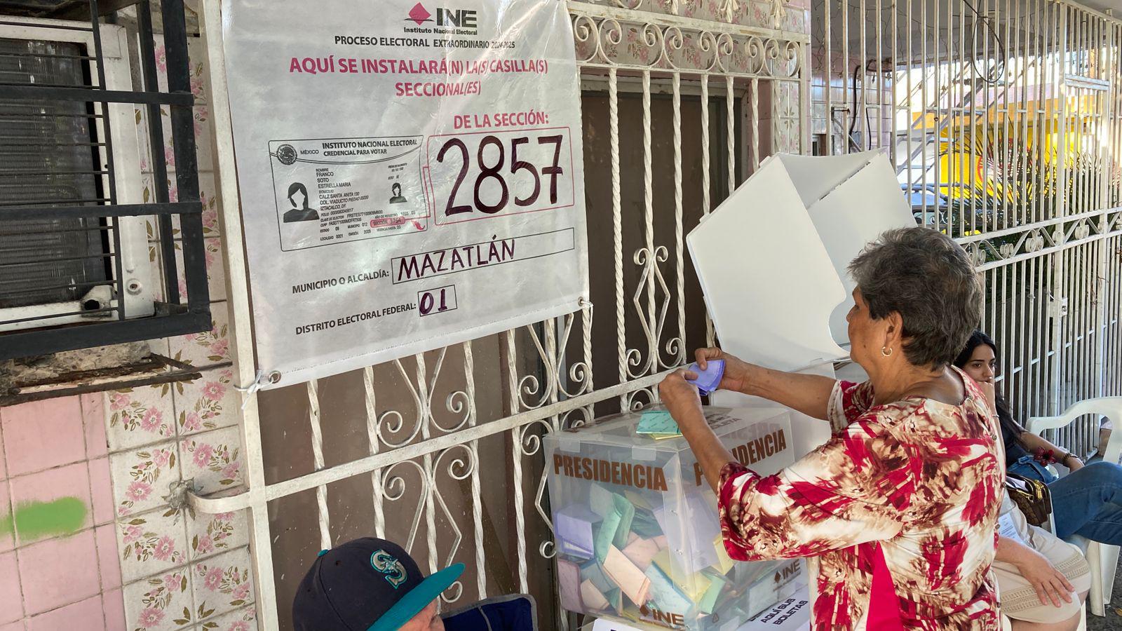 $!Tienen casillas de la colonia Juárez, en Mazatlán, poca participación en jornada electoral