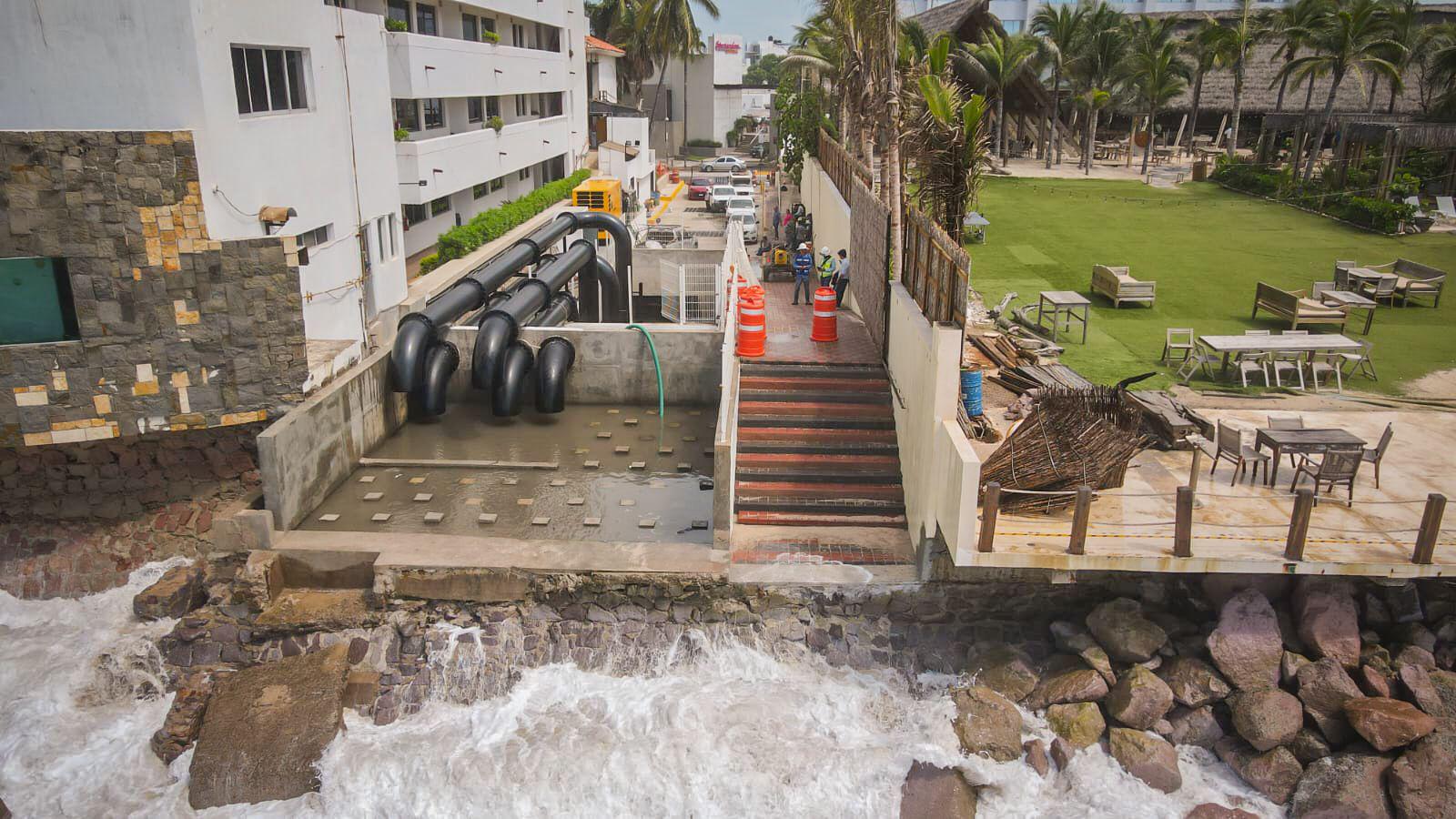 $!Asegura Rocha Moya que nuevo cárcamo pluvial resolverá el problema de inundaciones en Mazatlán