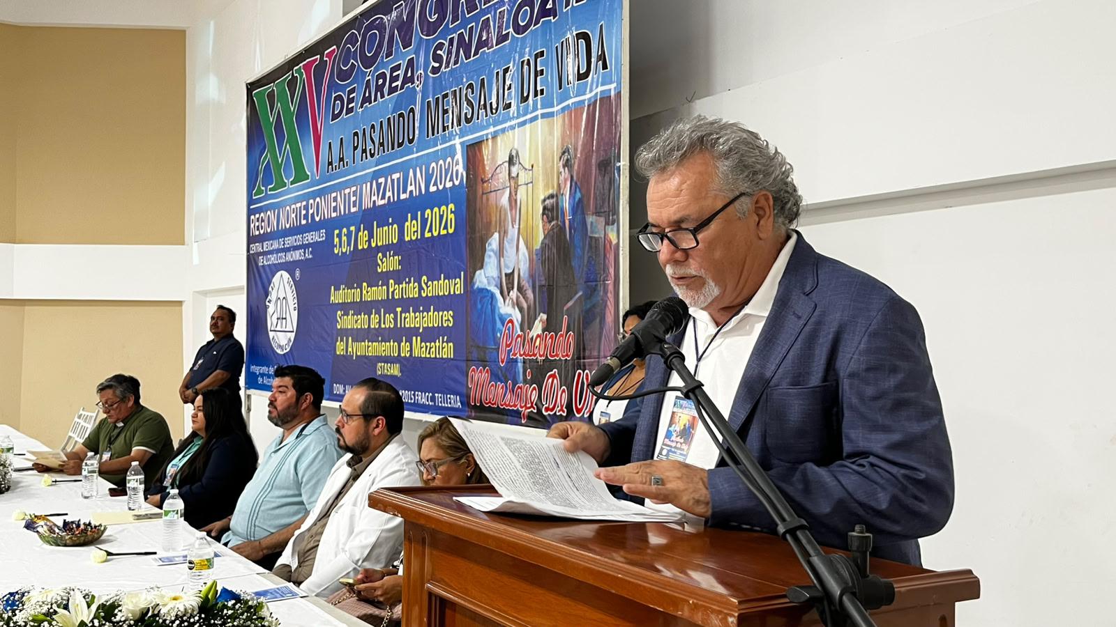 $!Inauguran en Mazatlán la edición 25 del Congreso de Área Sinaloa 3 de Alcohólicos Anónimos