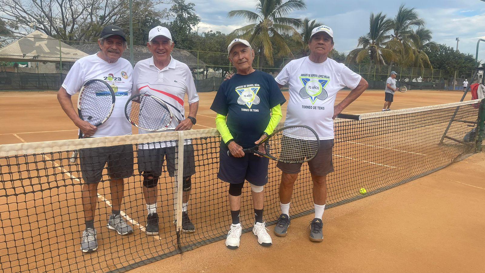 $!Debutan con victoria López y Sosa en Torneo de Tenis ‘Quinquenials’, en Club Muralla