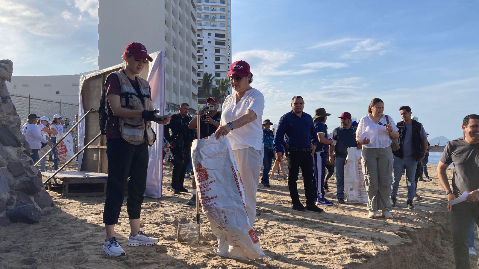 $!Cumplen funcionarios y voluntarios con la quinta jornada de limpieza ‘Mazatlán Te Quiero Limpio’