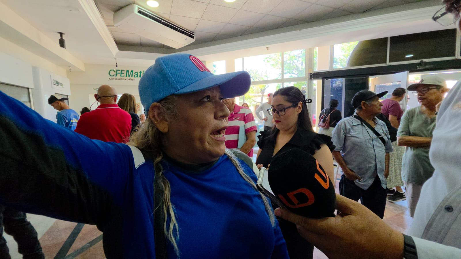 $!Protestan por altos cobros en la CFE Mazatlán