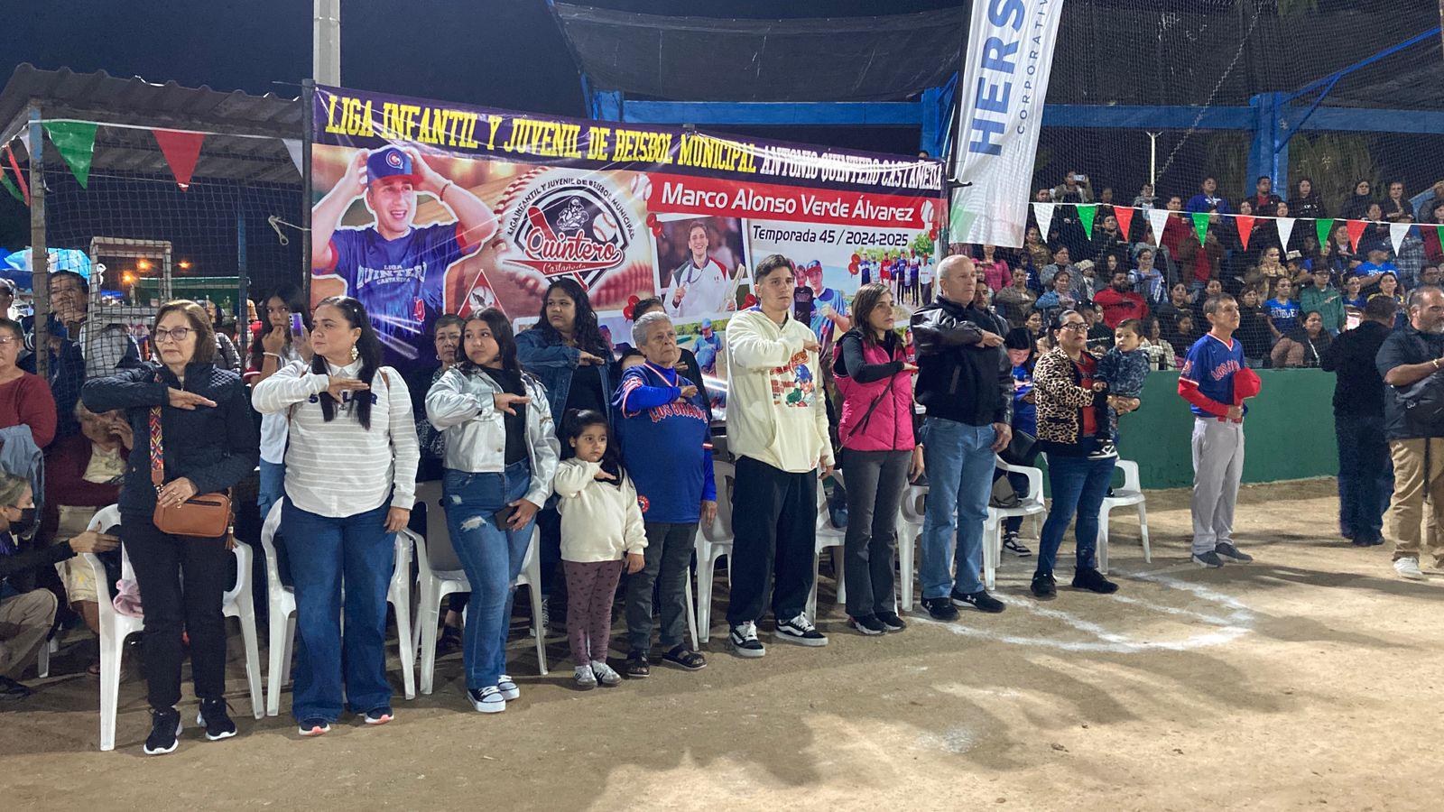 $!Homenajean a Marco Verde en apertura de Liga Quintero Castañeda