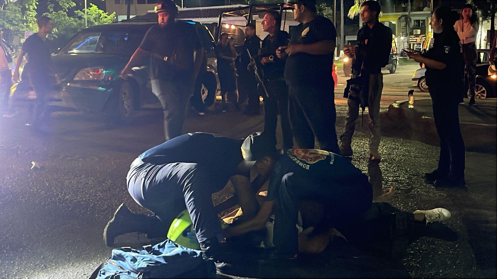 $!Motociclista resulta lesionado tras choque con camioneta en Mazatlán