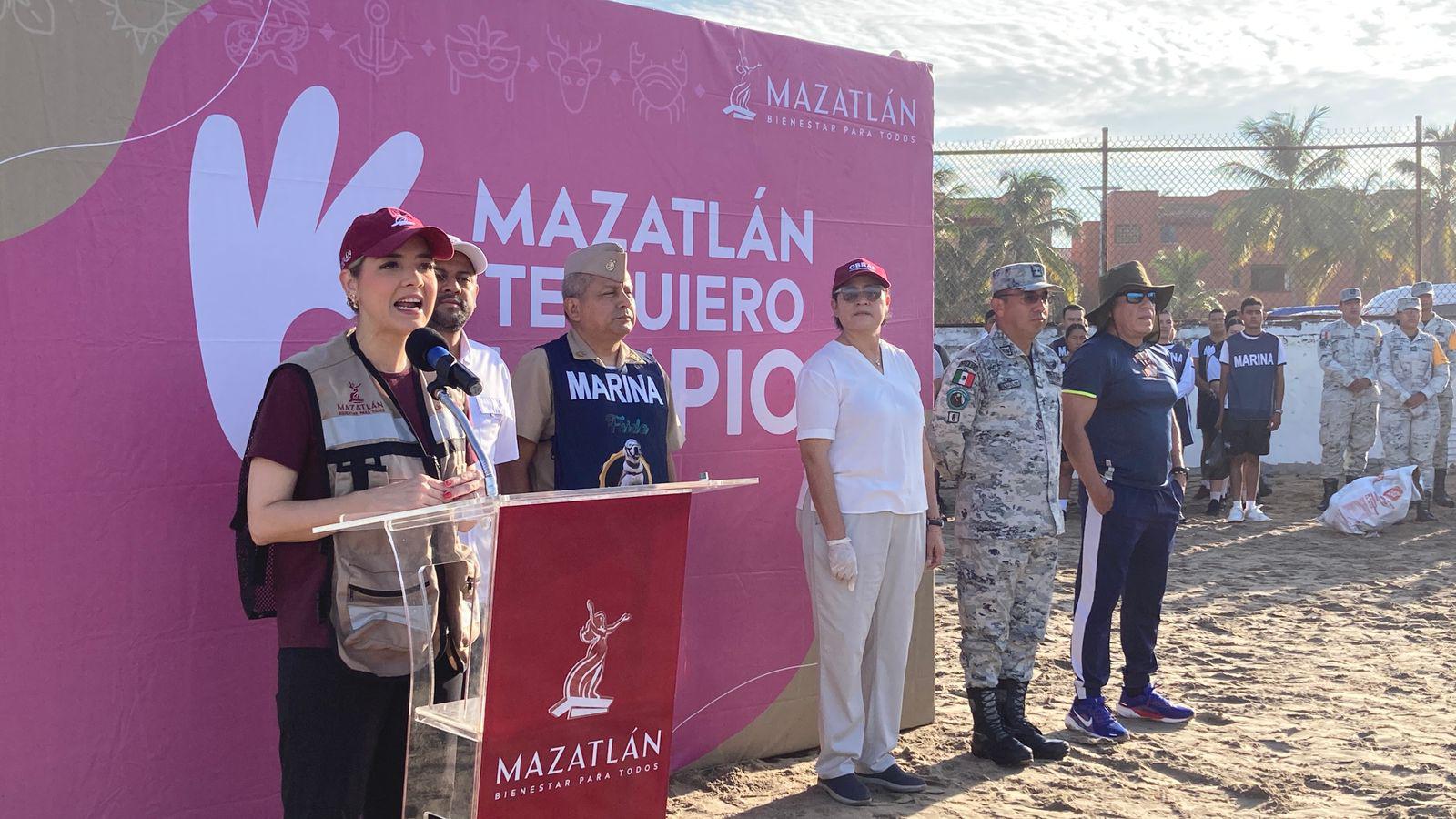 $!Cumplen funcionarios y voluntarios con la quinta jornada de limpieza ‘Mazatlán Te Quiero Limpio’