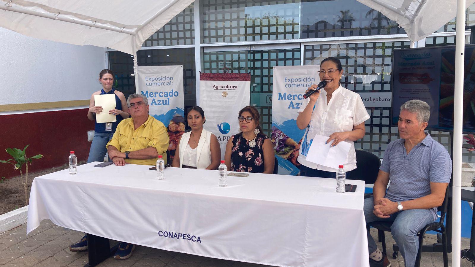 $!Conapesca impulsa el consumo de productos del mar con el Mercado Azul en Mazatlán