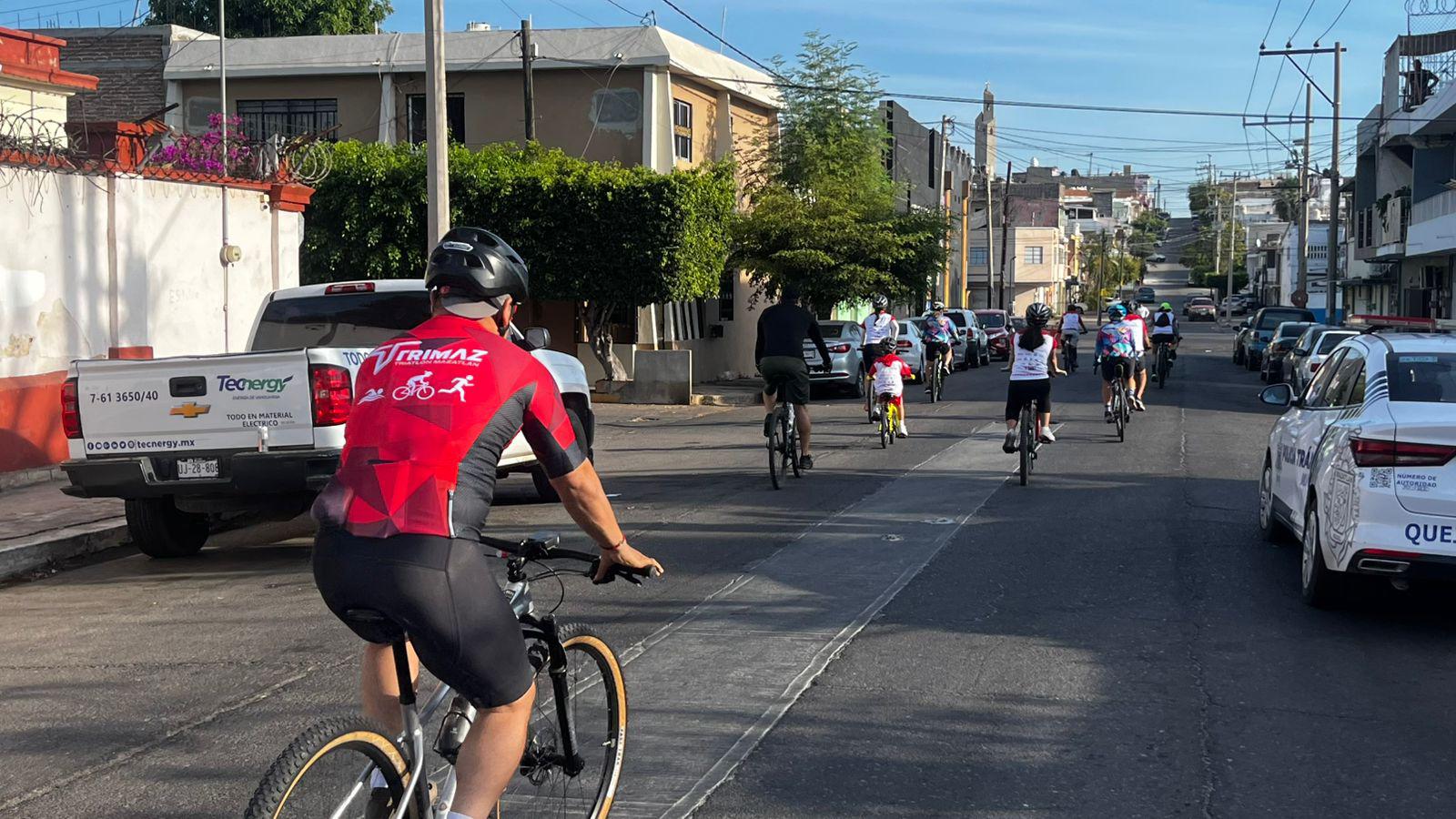 $!Pedalean por Cruz Roja en Mazatlán durante rodada altruista