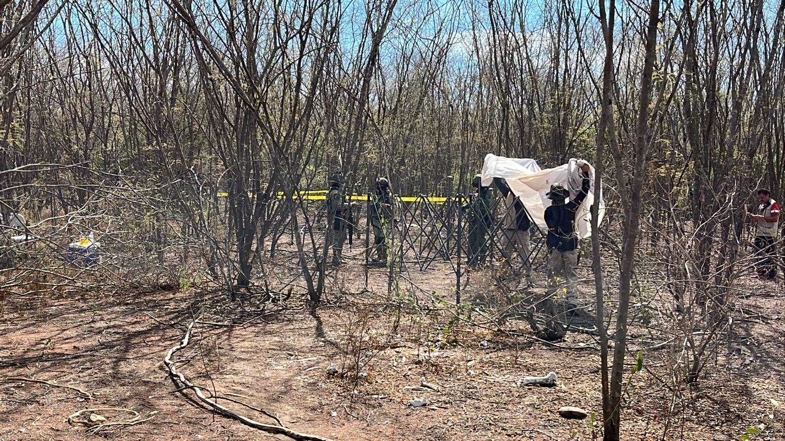 $!Reporta Sabuesos Guerreras hallazgo de cuerpo en una fosa, cerca de El Diez, al sur de Culiacán