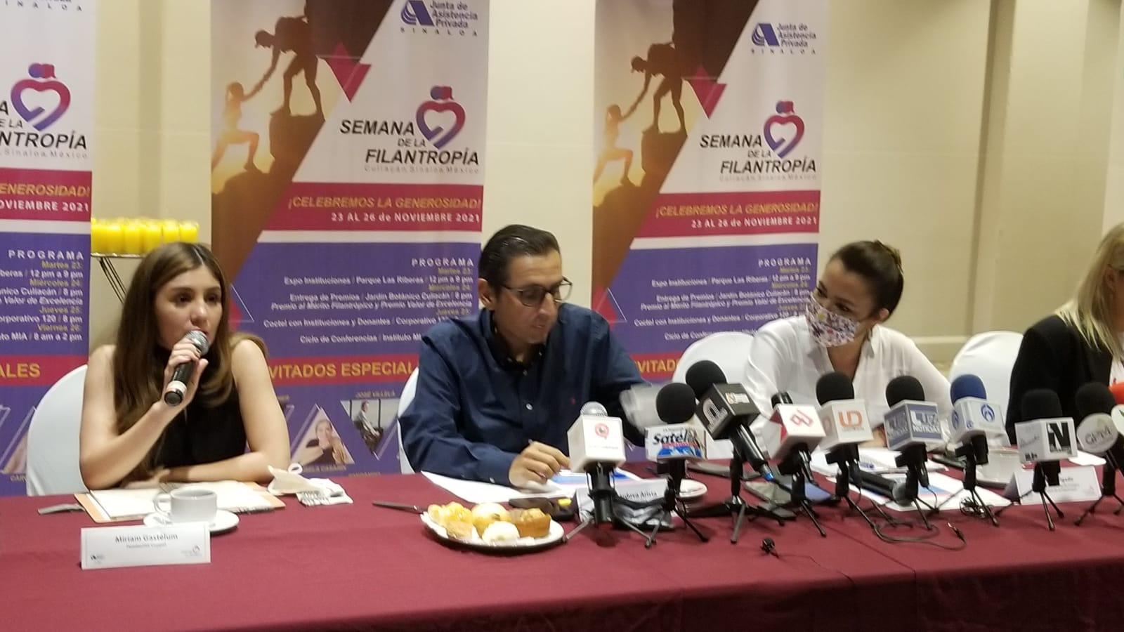 $!Invita la Junta de Asistencia Privada a participar en la Semana de la Filantropía en Culiacán