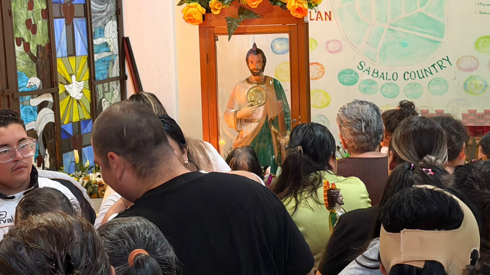 $!Celebran a San Judas Tadeo entre lluvia, peregrinaciones y oraciones por la paz en Mazatlán