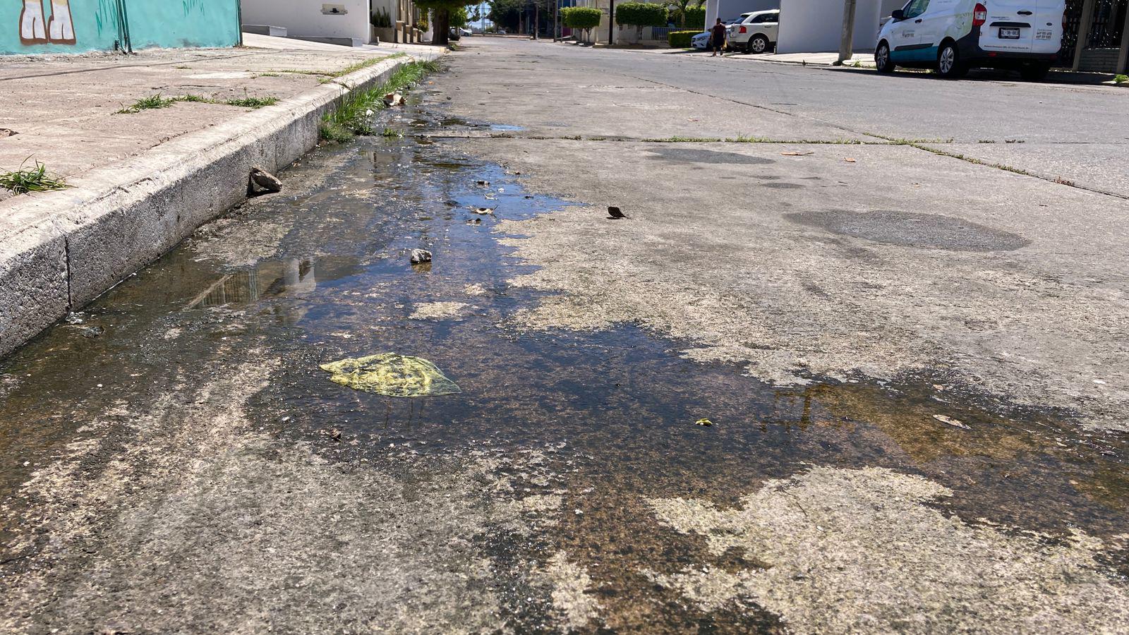 $!Se registra fuga de aguas negras en la colonia Ferrocarrilera, en Mazatlán