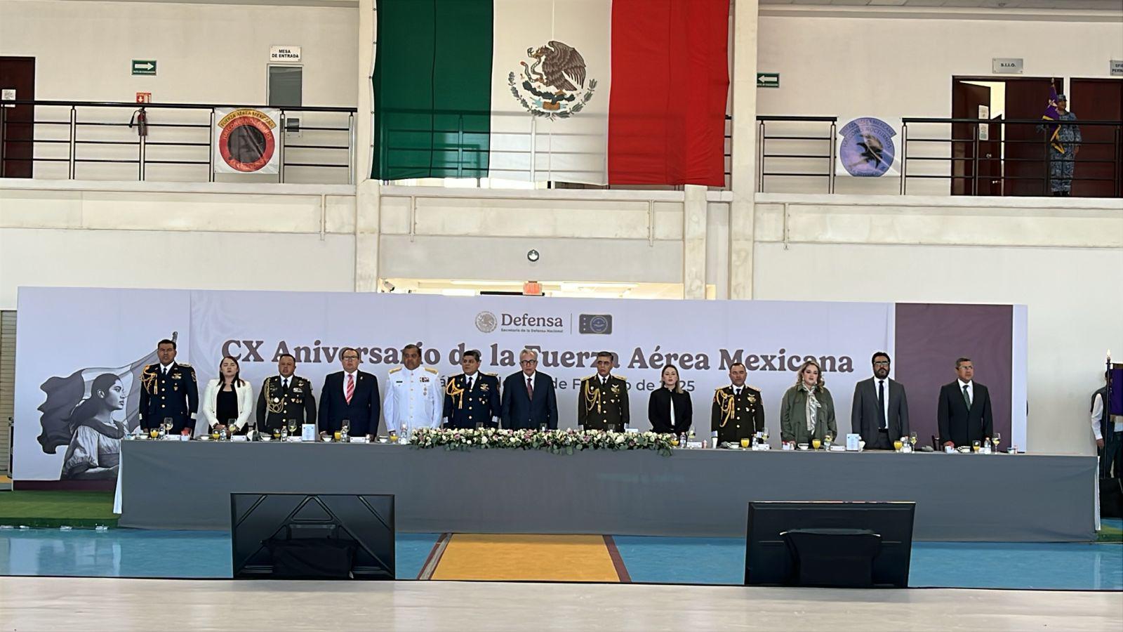 $!Autoridades celebran el 110 aniversario de la Fuerza Aérea Mexicana