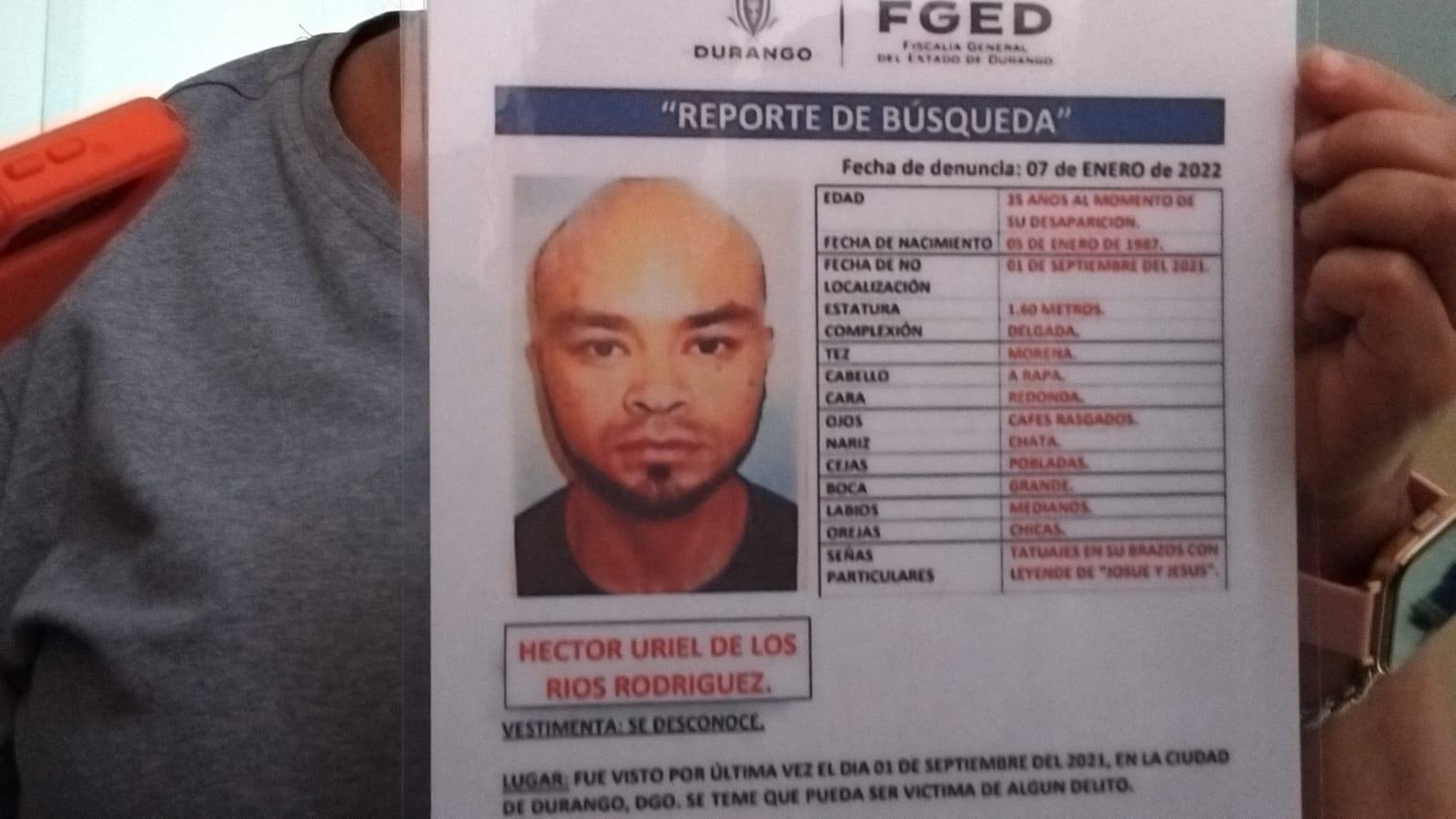 $!Piden ayuda para encontrar a Héctor Uriel, de Durango, desaparecido hace 5 años en Mazatlán