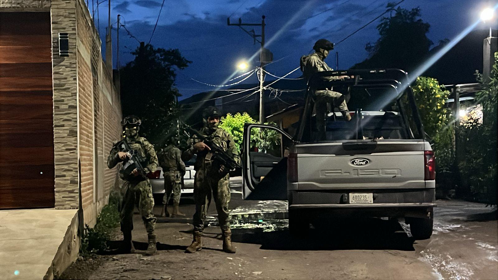 $!Aseguran viviendas baleadas en El Limón de los Ramos, en Culiacán; autoridades realizan patrullajes