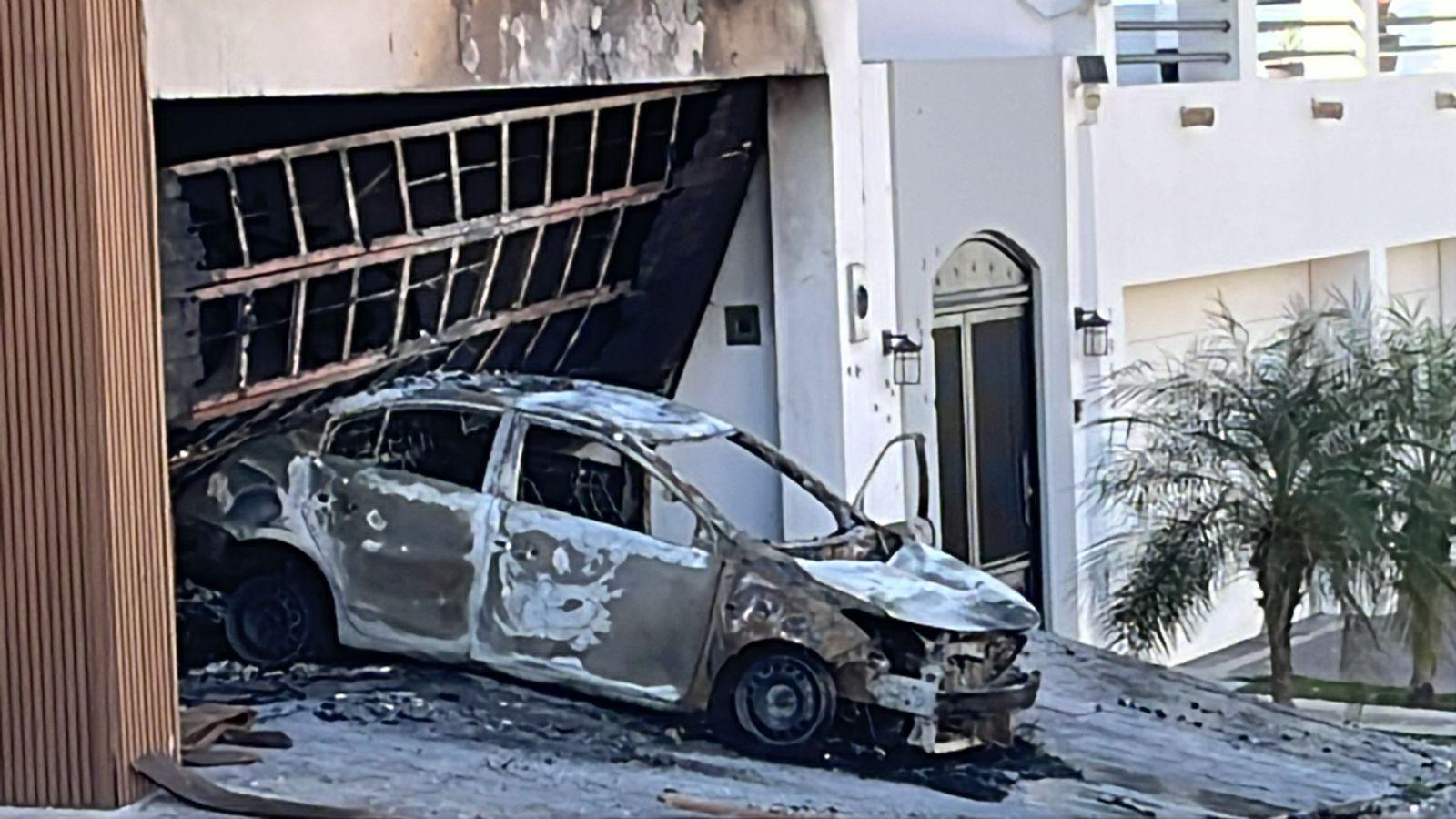 $!Balean e incendian otra vivienda en la colonia Colinas de San Miguel, en Culiacán