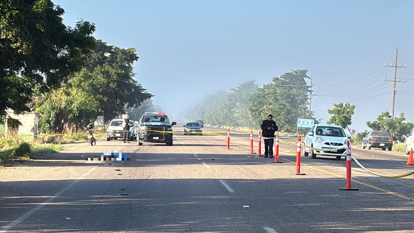 $!Fallece adulto mayor tras derrapar su motocicleta en la Navolato-Altata