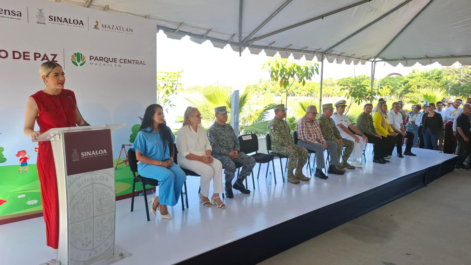 $!Inauguran el Sendero de Paz de Parque Central en Mazatlán