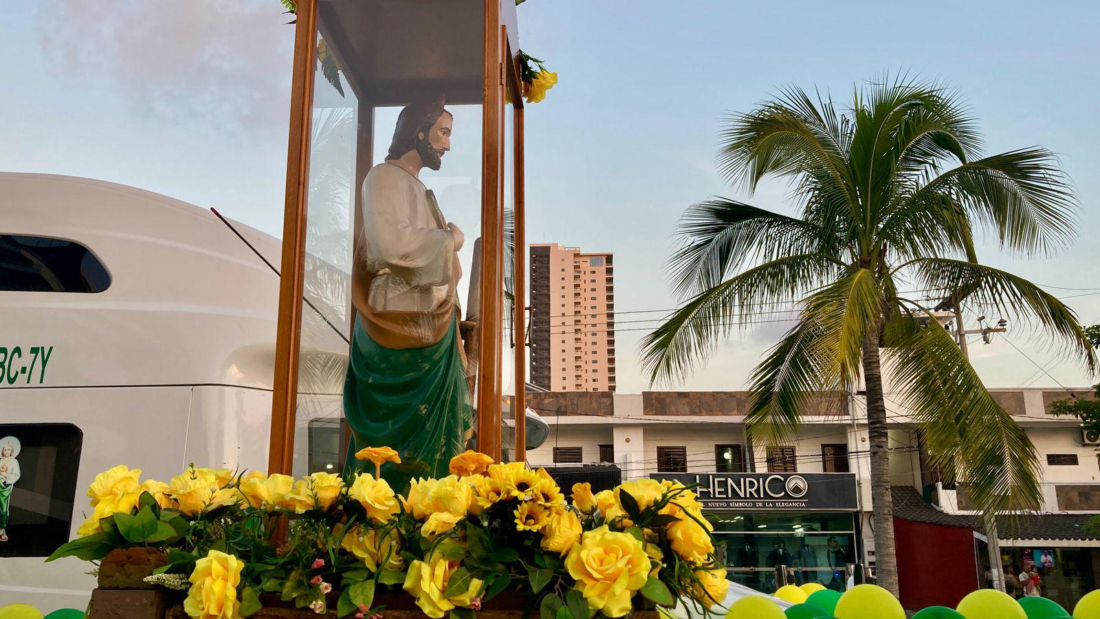 $!Transportistas celebran a San Judas Tadeo con peregrinación motorizada en Mazatlán