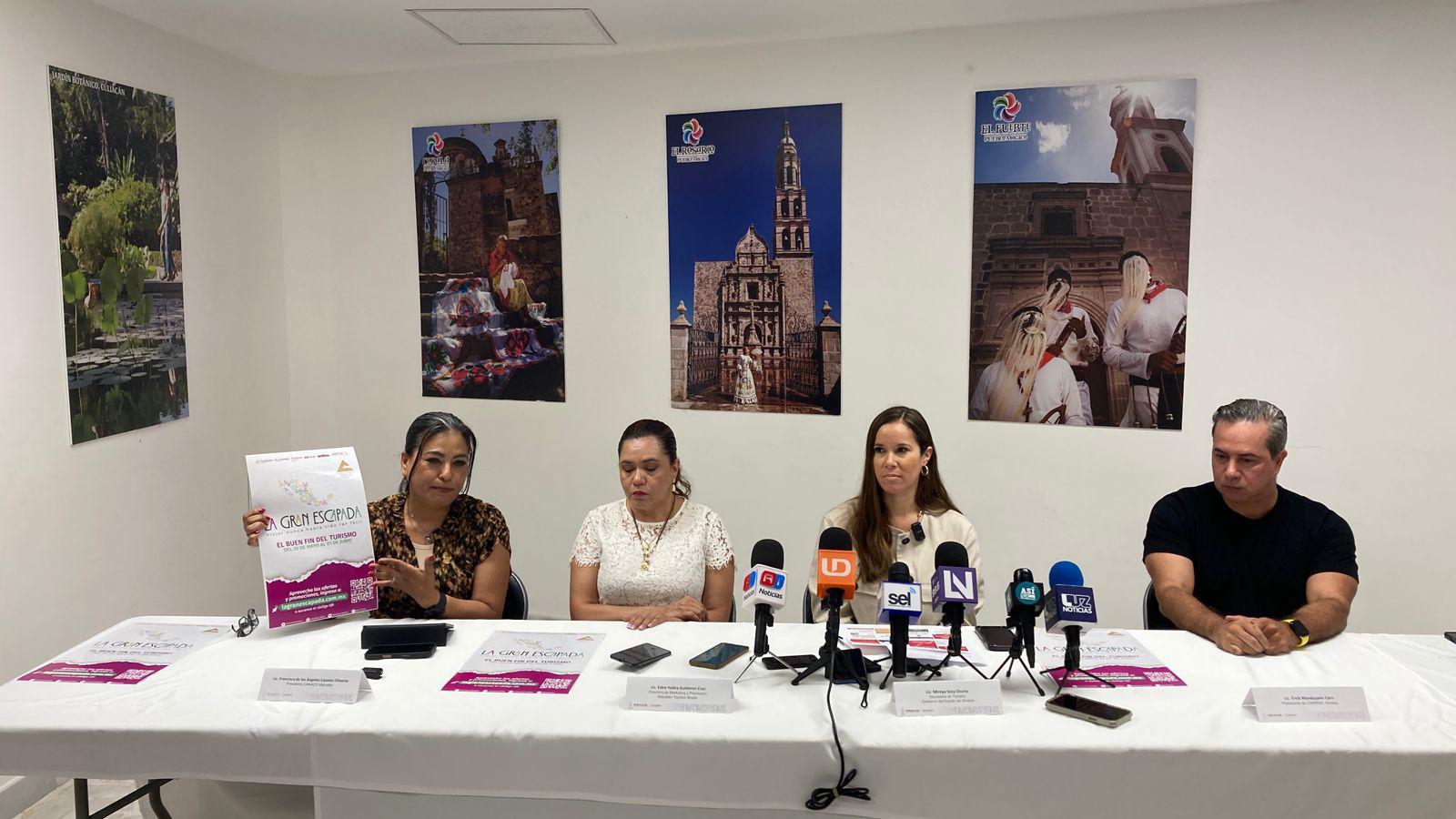 $!Presentan en Mazatlán ‘La Gran Escapada’, el Buen Fin del turismo que ofrecerá descuentos y promociones