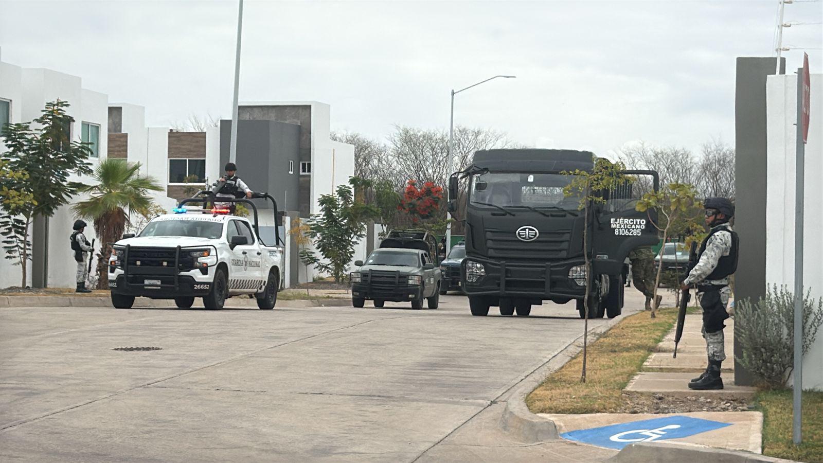 $!Militares aseguran domicilio en operativo conjunto en el sector Los Ángeles