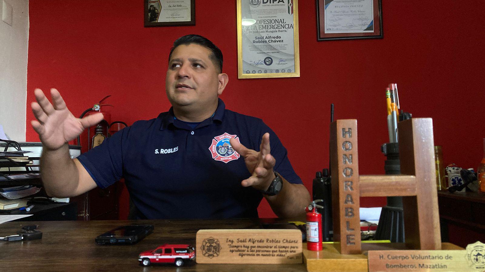 $!Se preparan Bomberos de Mazatlán para atender posibles incendios de estructuras en el mes de diciembre