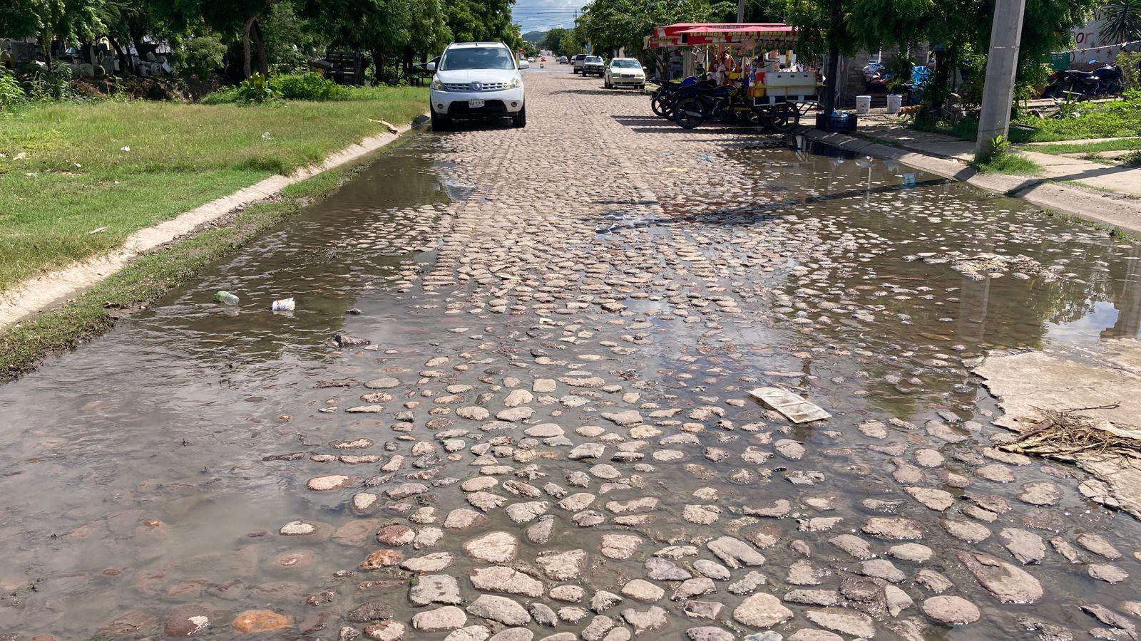 $!Afecta derrame de aguas negras a vecinos de Las Mañanitas y Arboledas, en Mazatlán