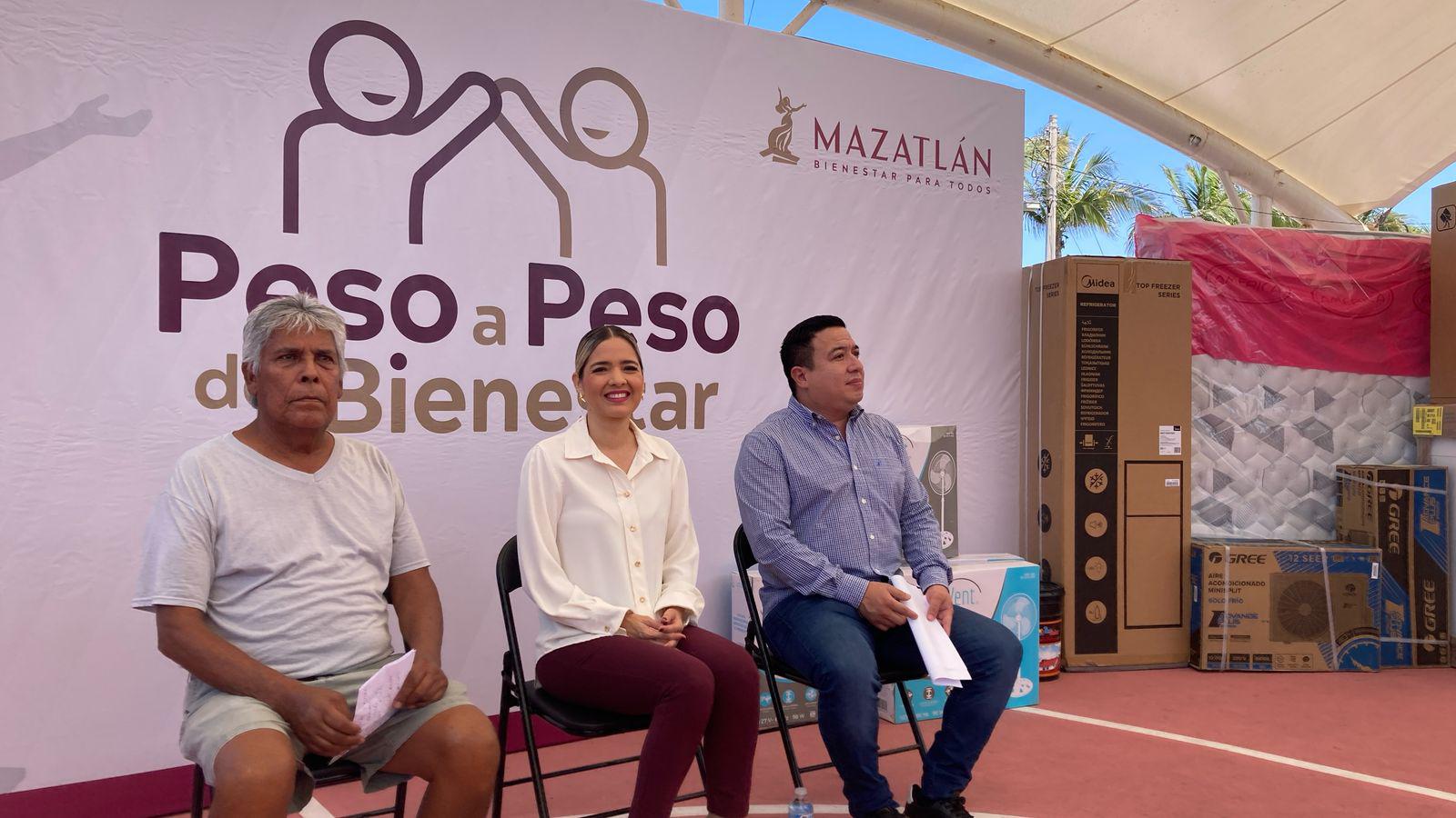 $!Son beneficiadas 369 familias de Mazatlán por el programa Peso a Peso de Bienestar Social