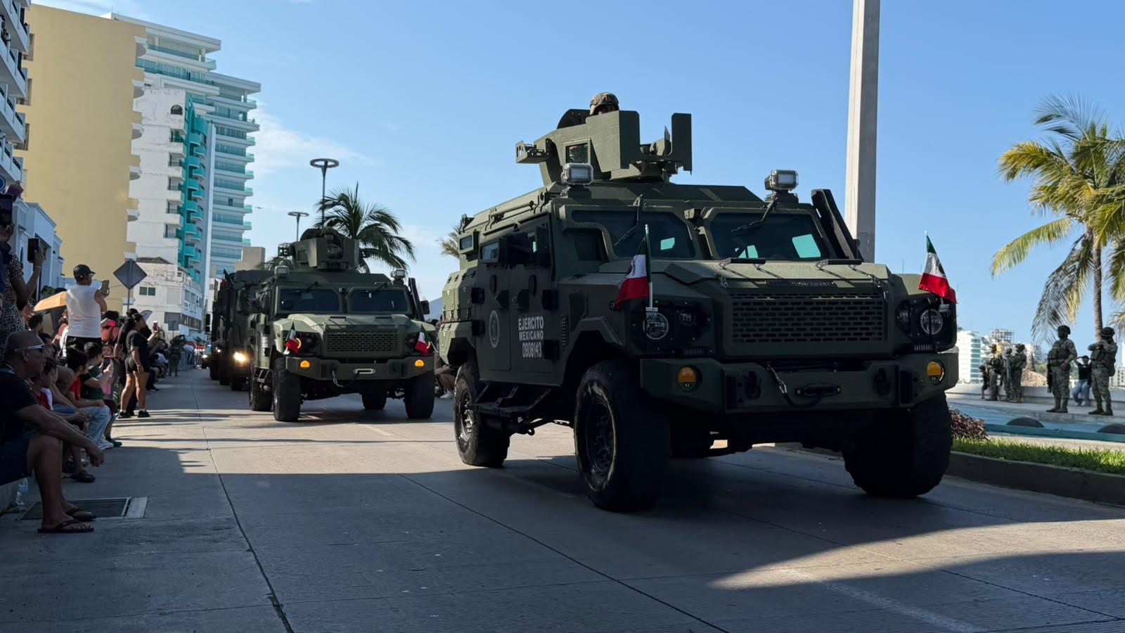 $!Conmemora Mazatlán 216 años de la Independencia de México con desfile cívico-militar