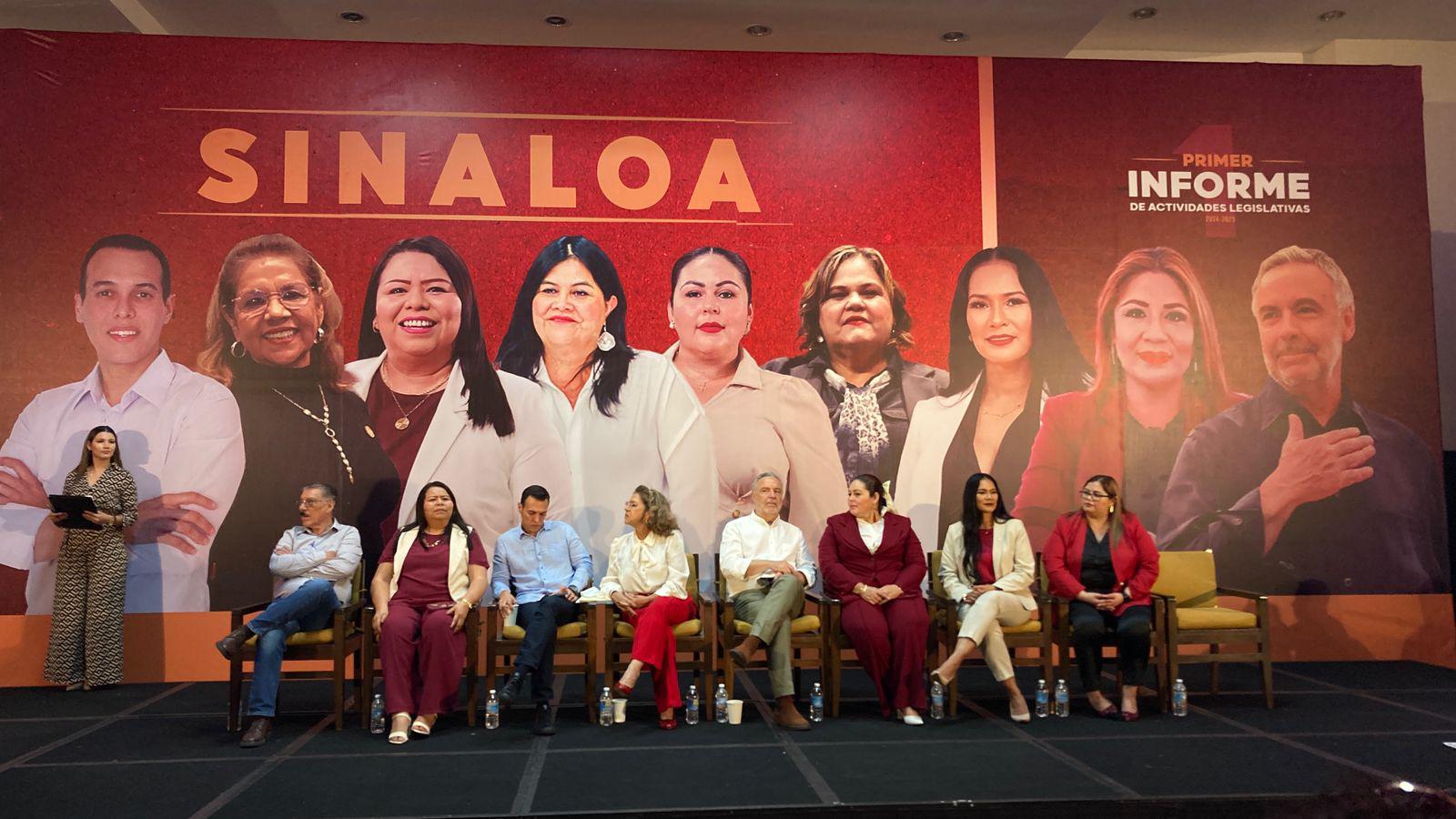 $!Protesta marca informe de legisladores de Morena en Mazatlán