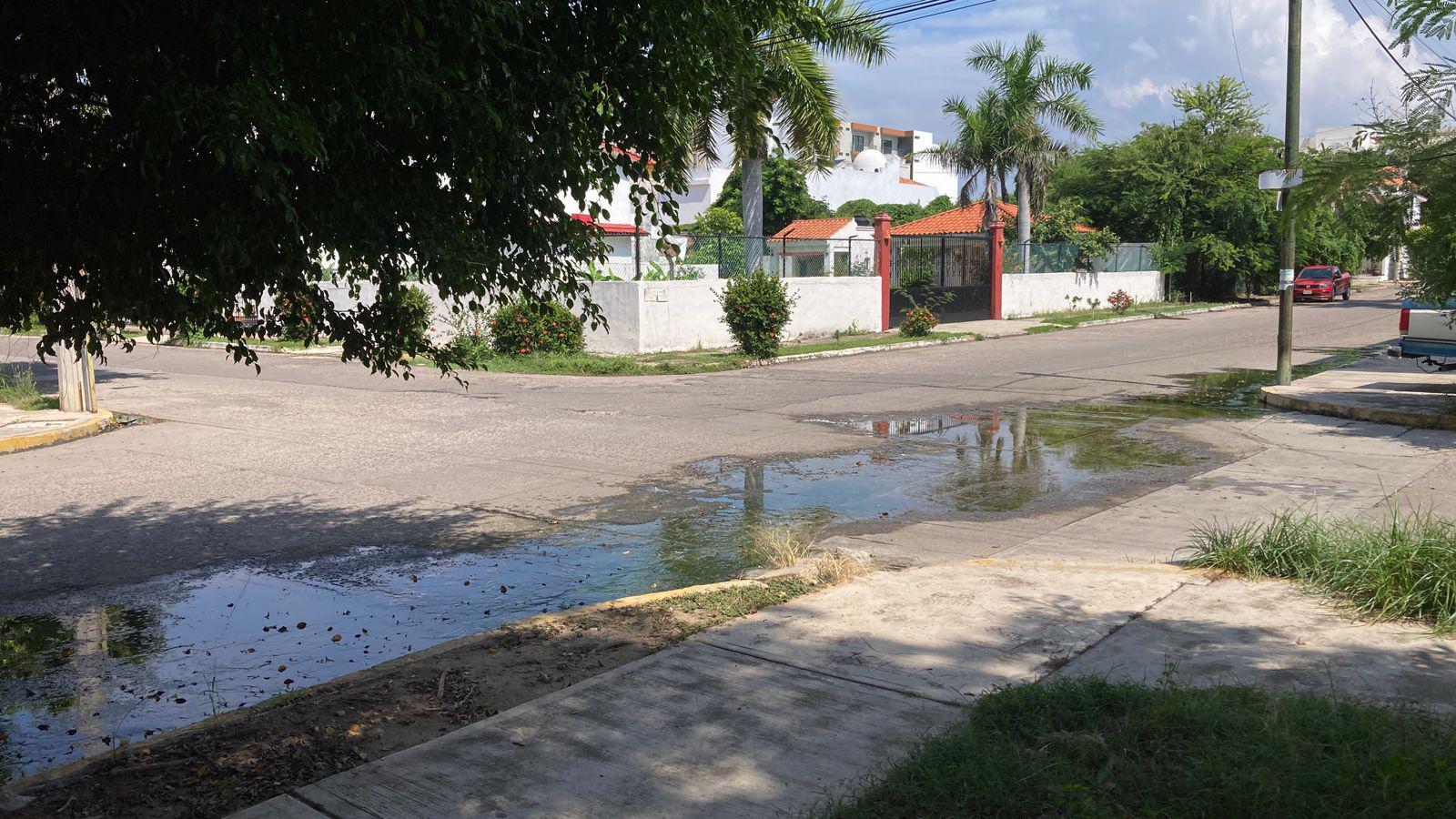 $!En Sábalo Country, vecinos sufren por fuga de drenaje y basura sin recolectar en el parque