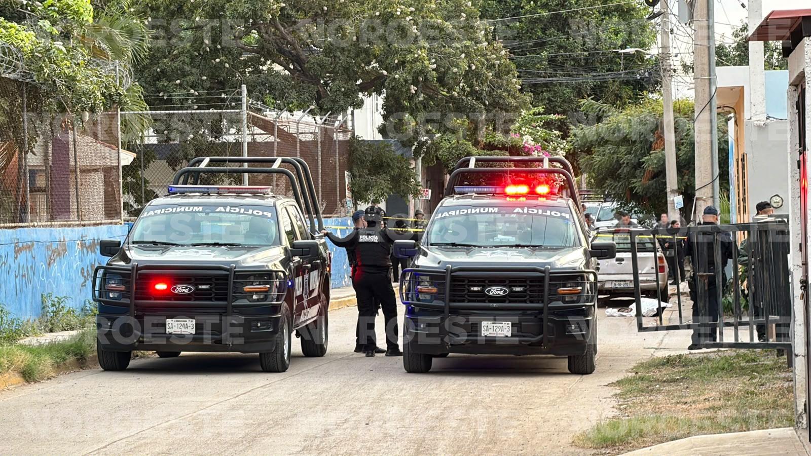 $!Matan a balazos un hombre en la colonia Allende, en Mazatlán