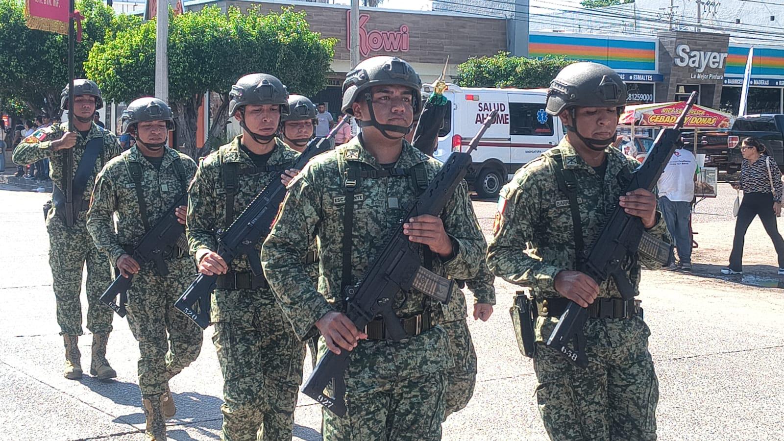 $!Ahome celebra el 216 aniversario del inicio de la Independencia con desfile cívico militar