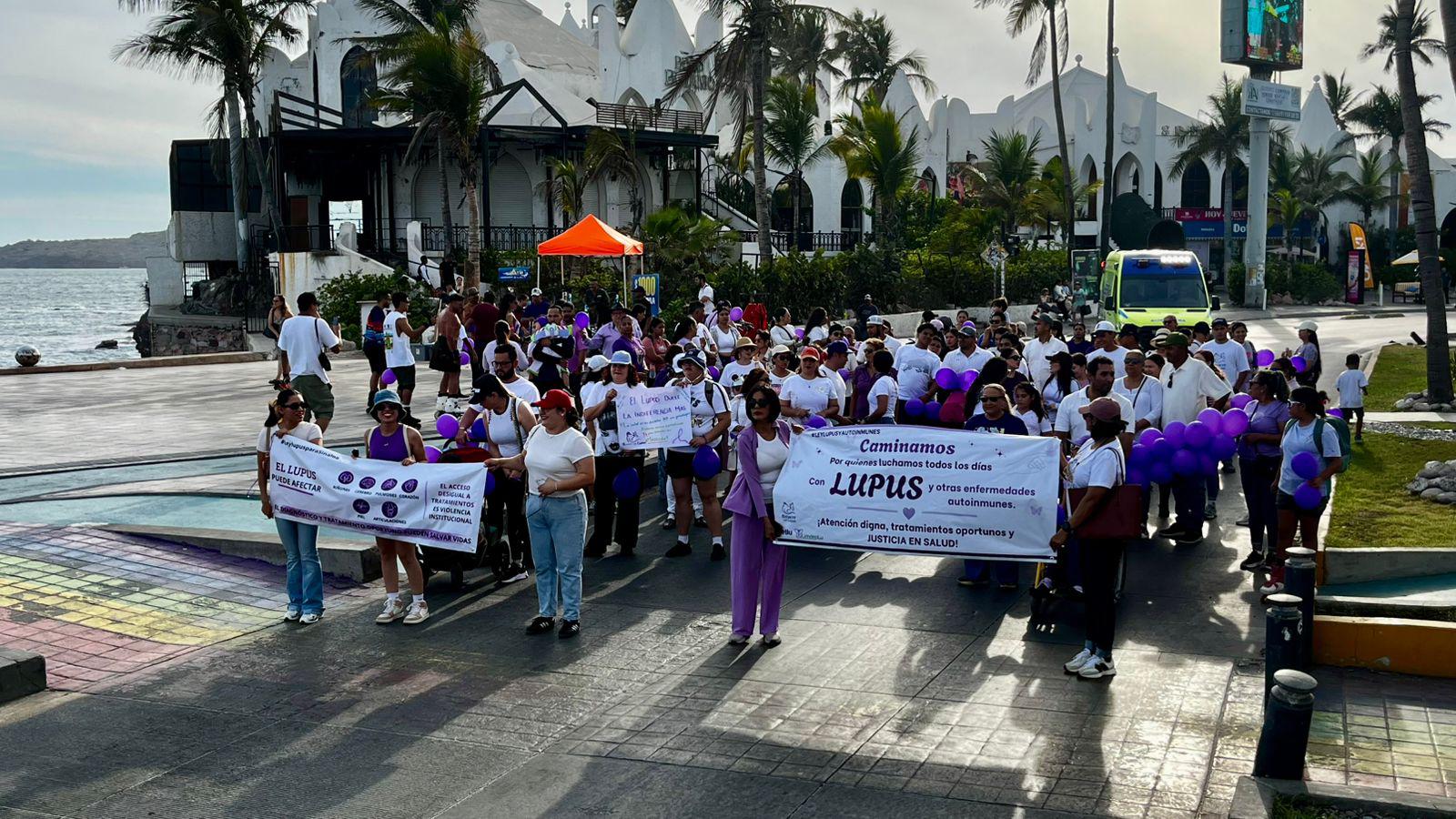 $!Marchan mazatlecos por los derechos de las personas con lupus