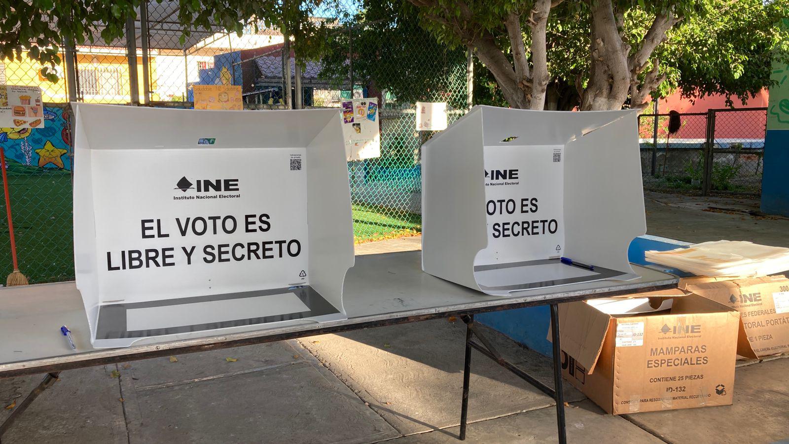 $!Tienen casillas de la colonia Juárez, en Mazatlán, poca participación en jornada electoral