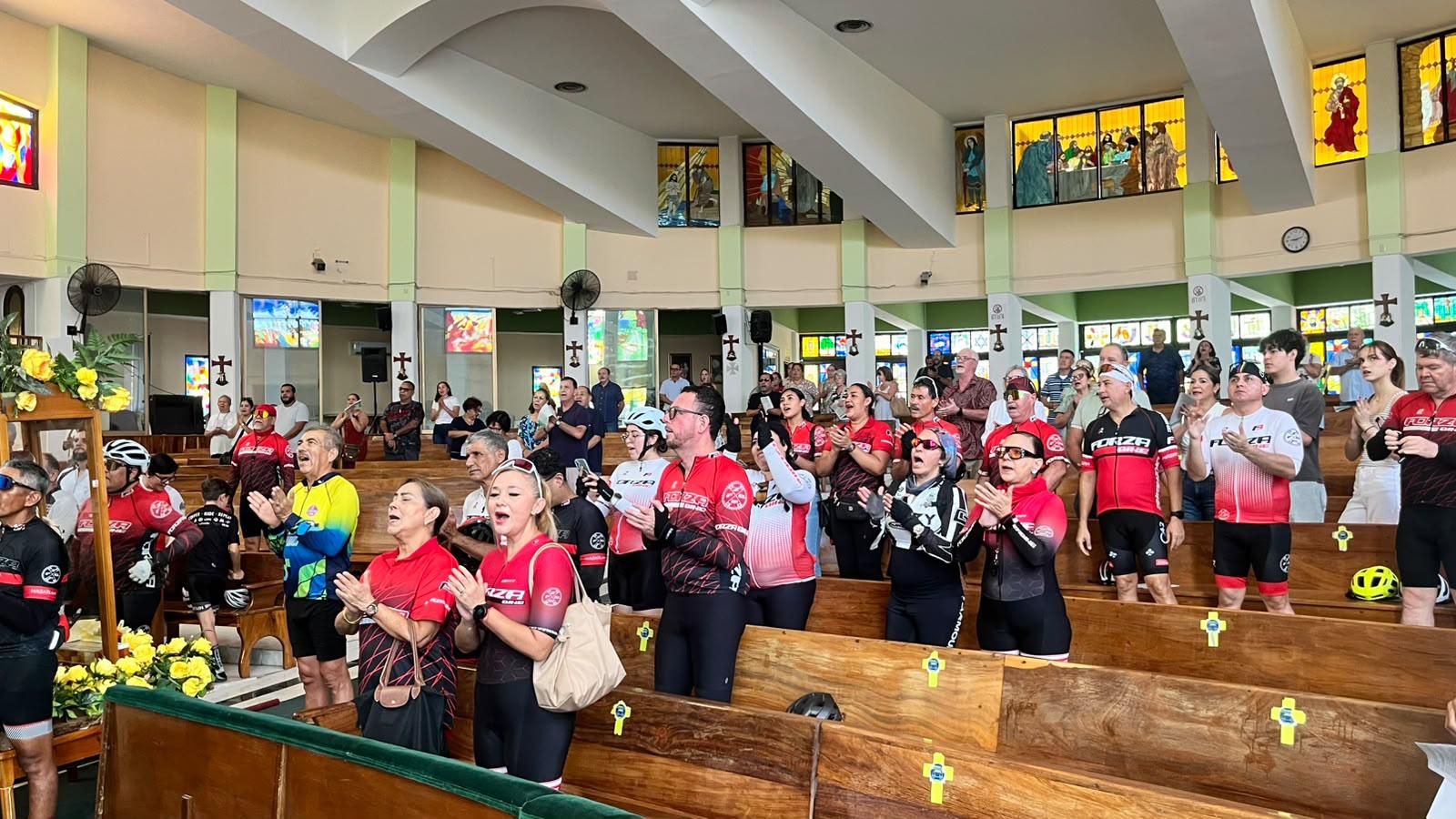 $!Realiza familia ciclista peregrinación a la parroquia de San Judas Tadeo