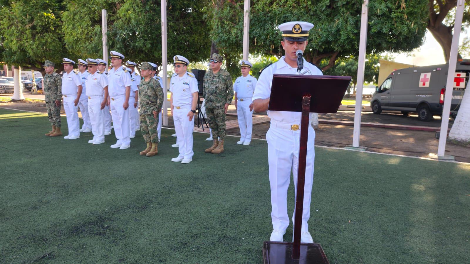 $!Realizan en Mazatlán ceremonia por el aniversario de creación de la Armada de México