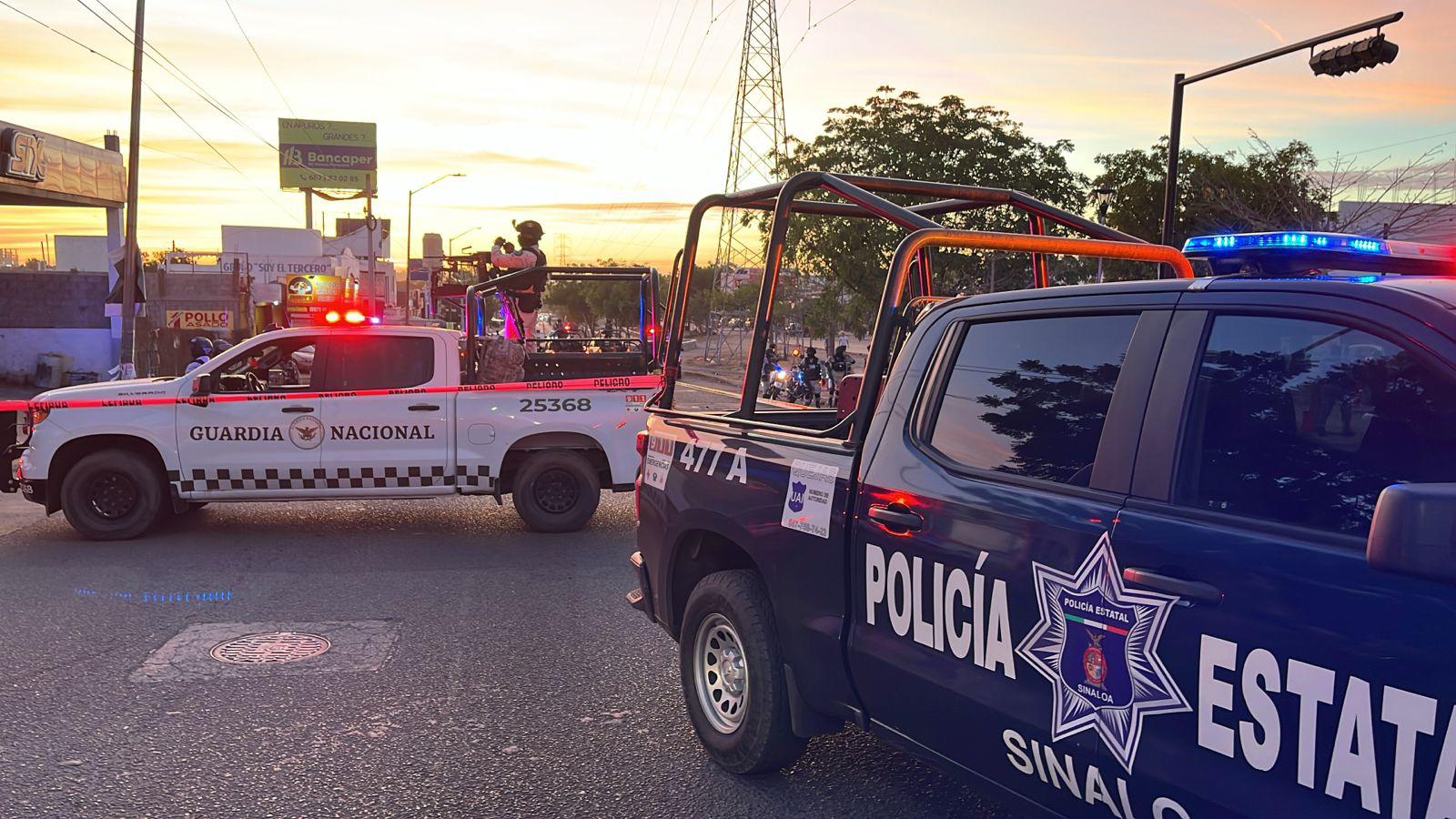 $!En el cruce del Bulevar Las Torres y la calle Hilario Medina, en la colonia Nakayama, del sector Barrancos, en Culiacán, se concentró el movimiento policiaco tras el enfrentamiento.