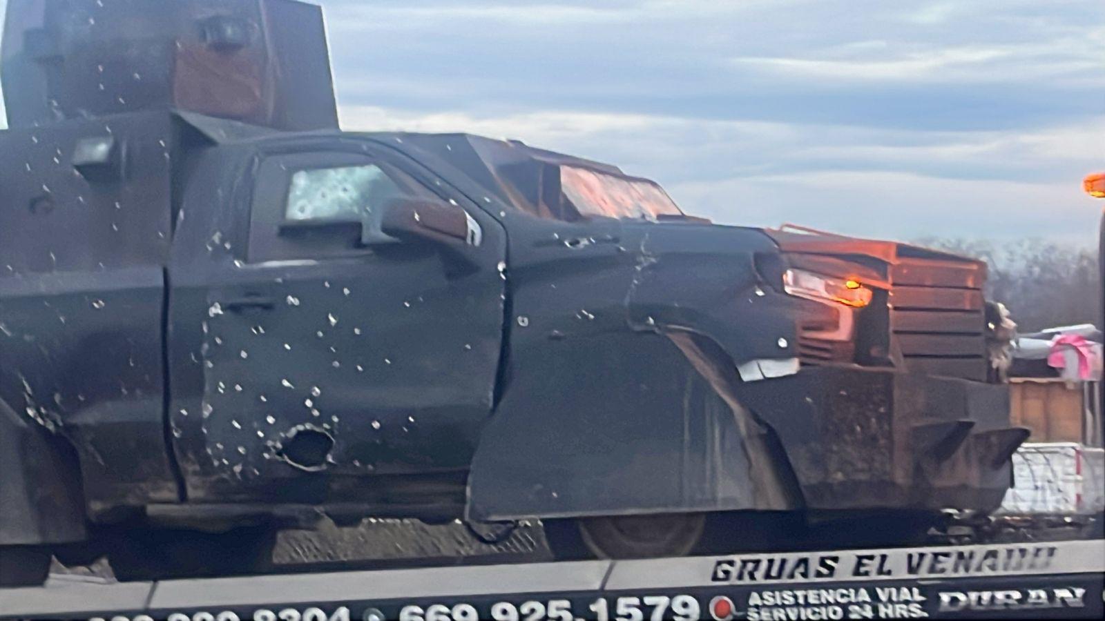 $!Trasladan a Culiacán vehículos ‘monstruos’ asegurados por autoridades