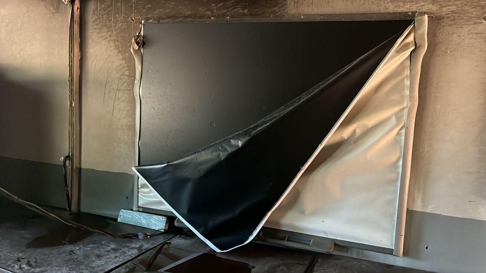 $!Ataque a escuela secundaria en Culiacán deja daños e incendios