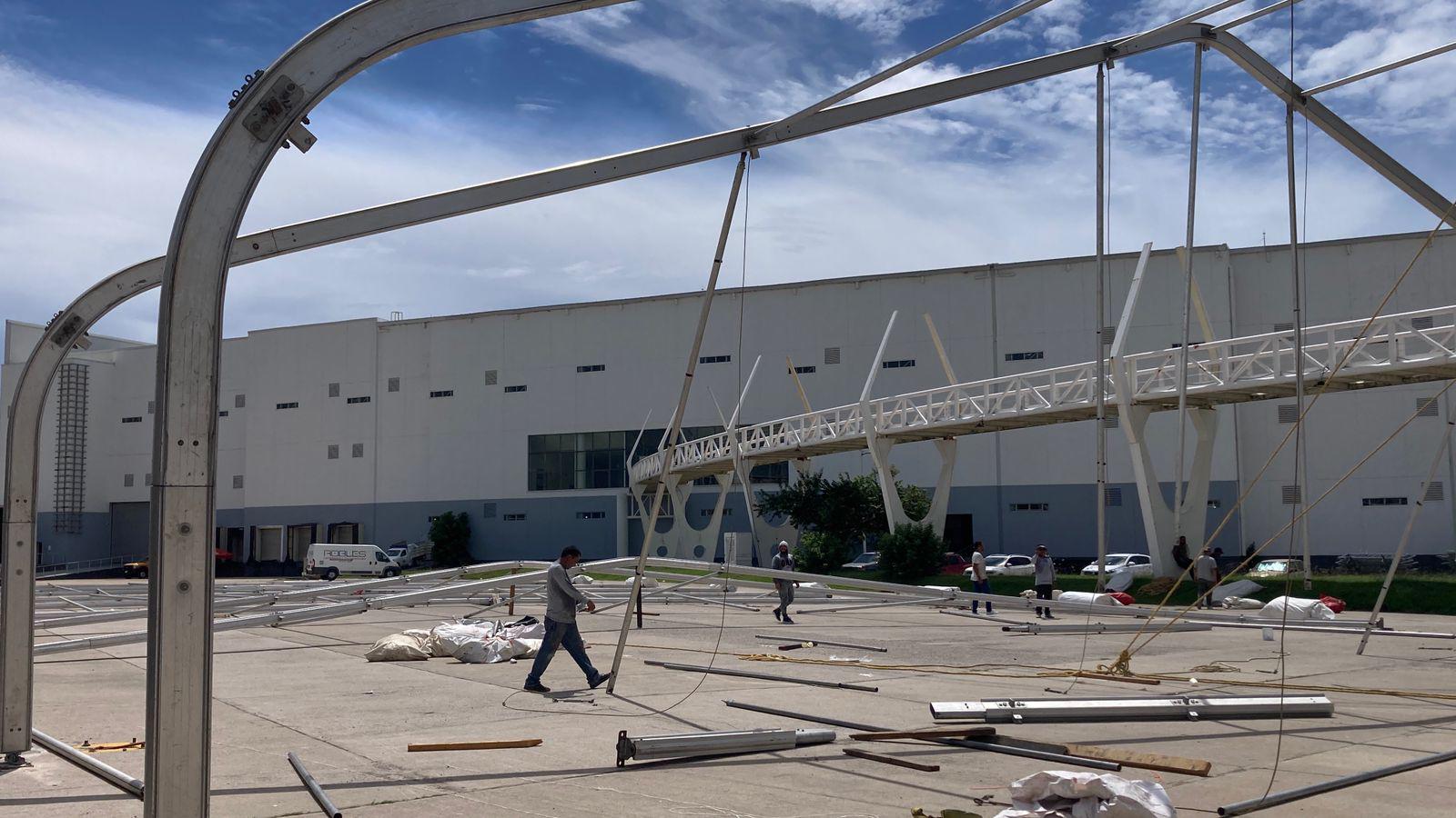 $!Alistan instalaciones para recibir a Claudia Sheinbaum en Mazatlán