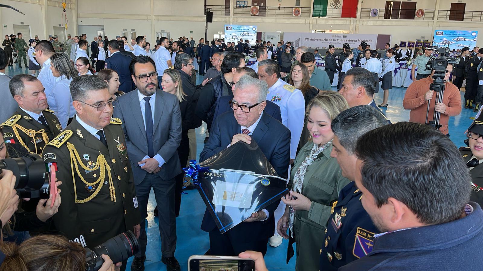 $!Autoridades celebran el 110 aniversario de la Fuerza Aérea Mexicana