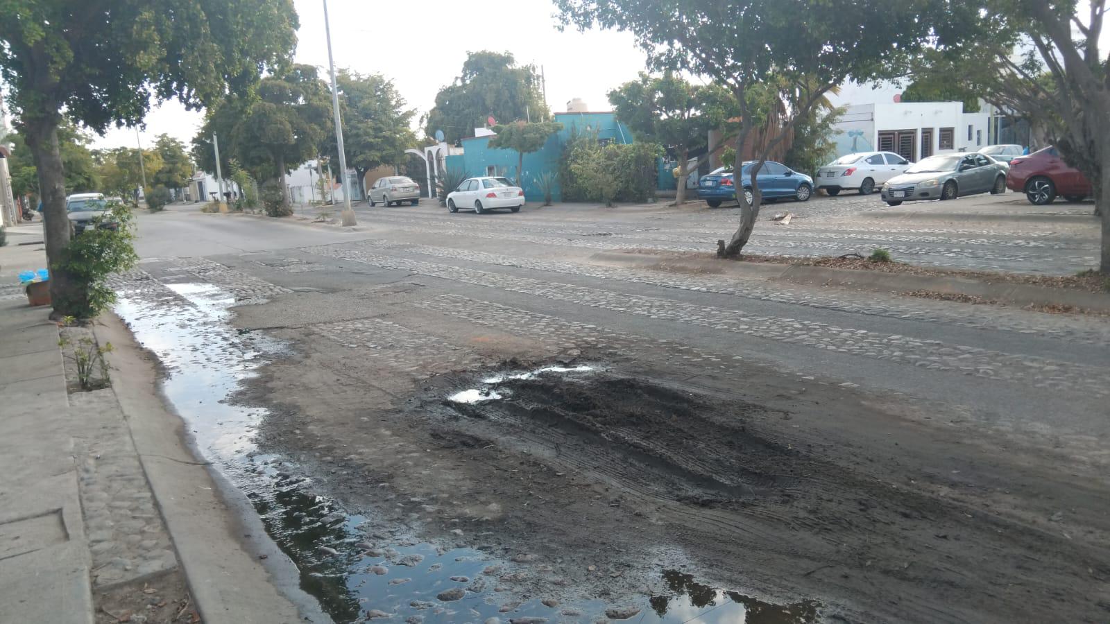 $!Molestias y preocupación provoca mega fuga de aguas negras en el Fraccionamiento Esmeralda