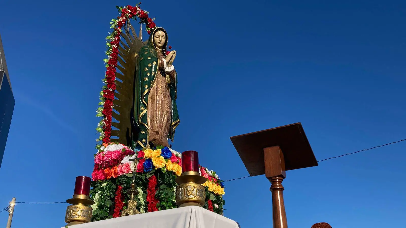 $!Realizan peregrinación y misa en La Puntilla en honor de la Virgen de Guadalupe